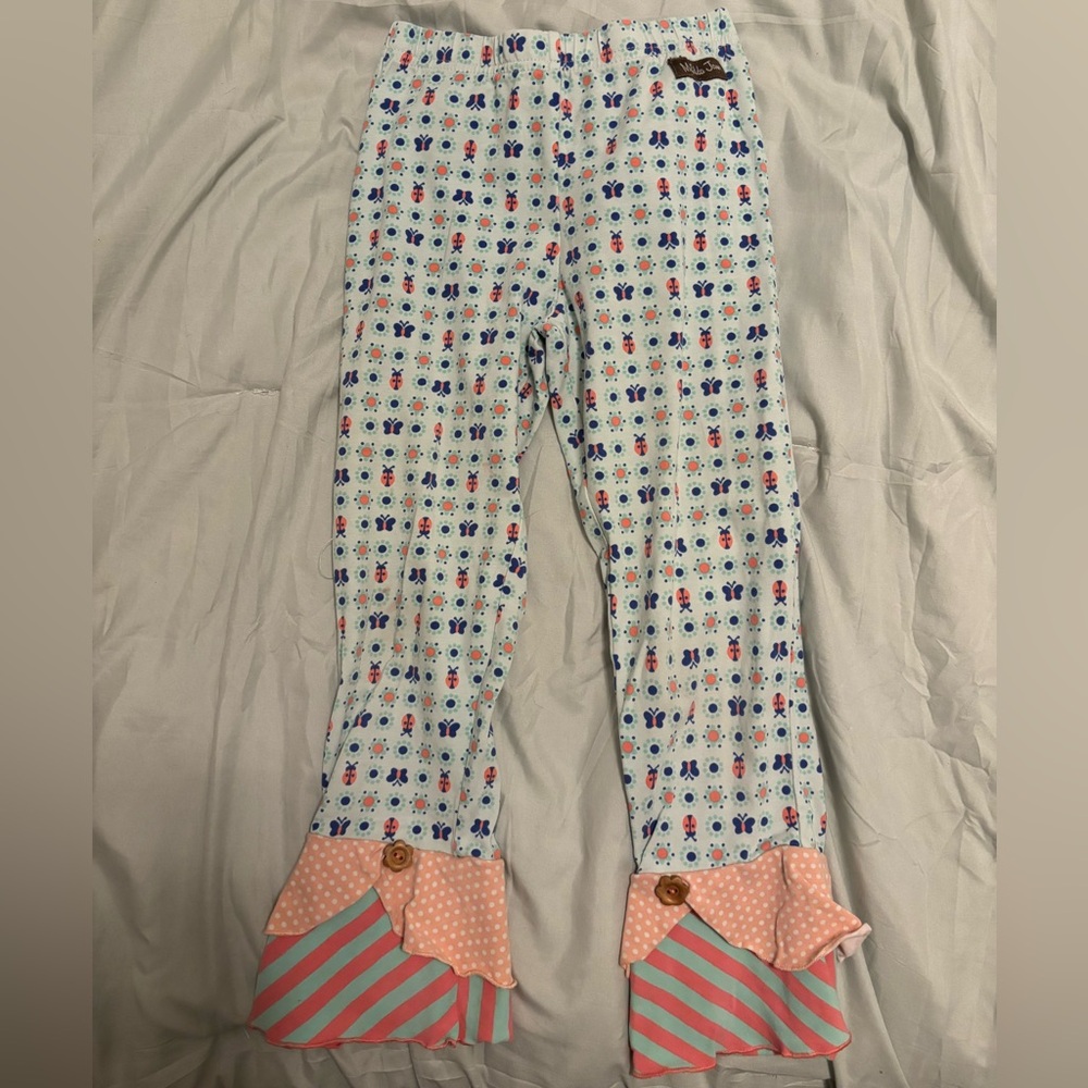 Matilda Jane | Butterfly Ladybug Ruffle Pants Size 8